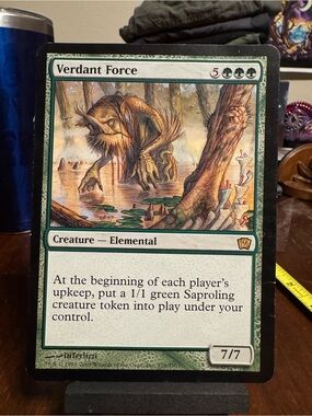 Verdant Force - Green Magic: The Gathering Card